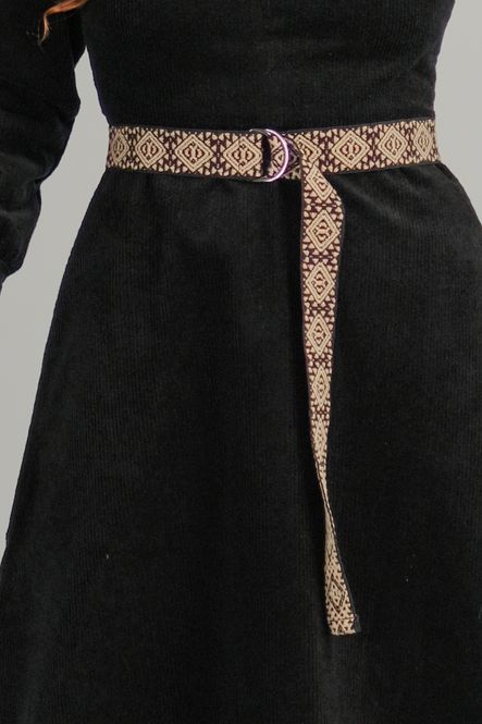 Main Image Belt black & beige 4 cm