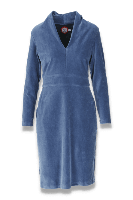 Main Image Elsi dusty blue basic dress