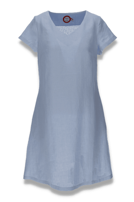 Main Image Hannalena sky blue linen dress