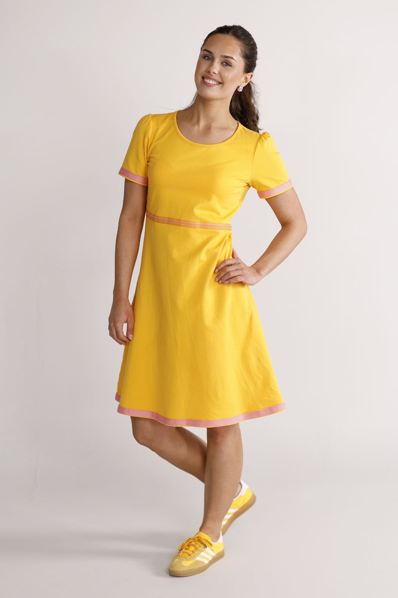 Pauline yellow and pink dress