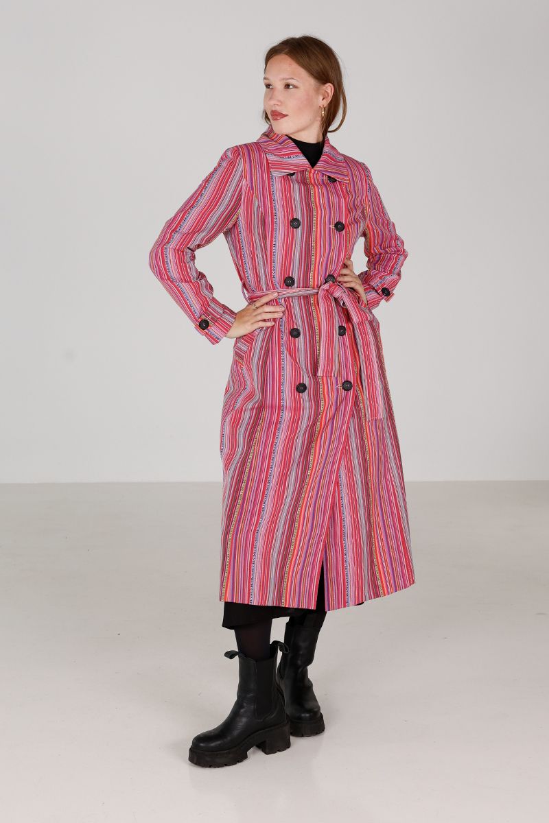 Lova multicolor trenchcoat