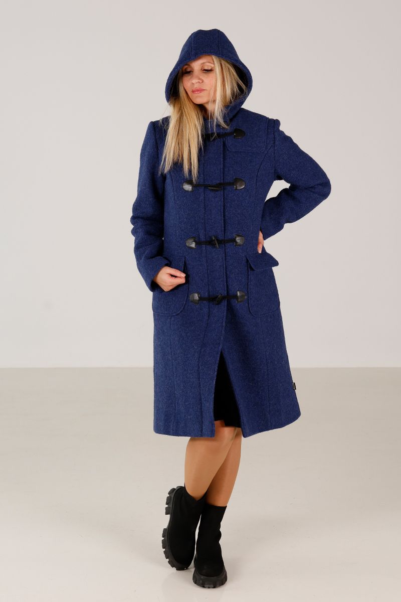 Idunn Duffel rustic navy wool