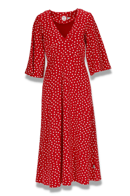 Main Image Babette red and white heart dress