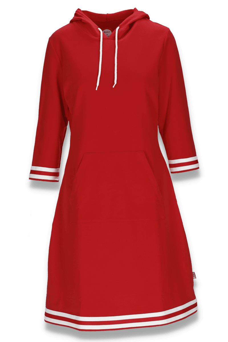 Dagny red and white dress
